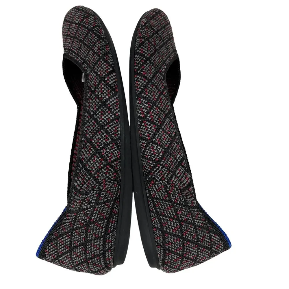 Rothy’s Nordstrom Exclusive Charcoal Tweed Flats 5.5 Retired